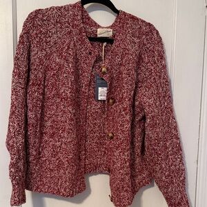 Universal Thread Marled Red Cardigan